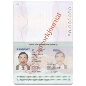Myanmar Passport Editable Template High Quality PSD Format